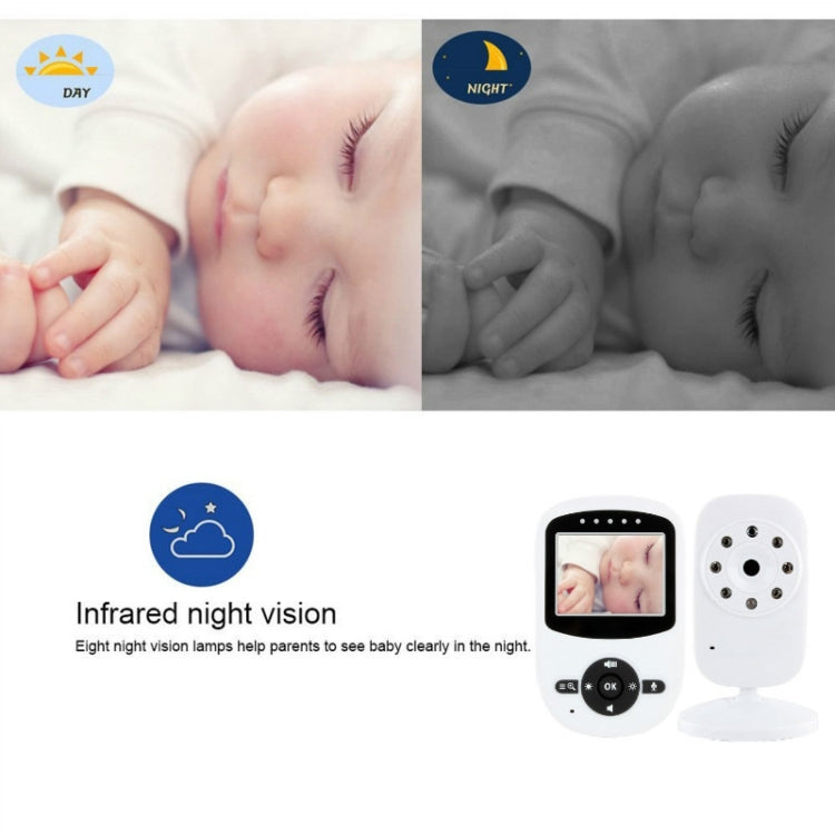 BM-SM24 2.4 inch LCD 2.4GHz Wireless Surveillance Camera Baby Monitor with 8-IR LED Night Vision, Two Way Voice Talk