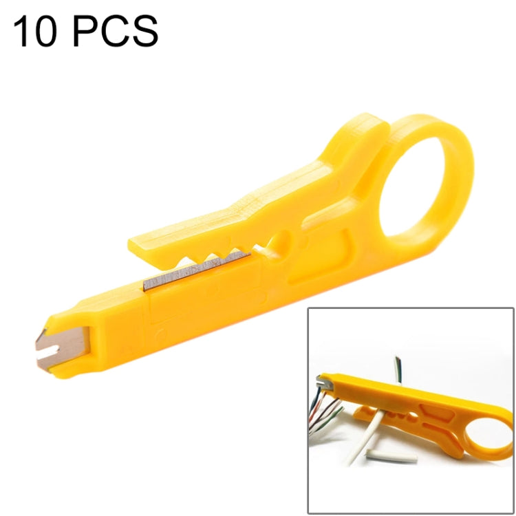 10 PCS Mini Cable Crimping Tool Punch Down Cutter for RJ45 Cat5 Network Cable, Data Telephone Cable, Computer UTP Cable