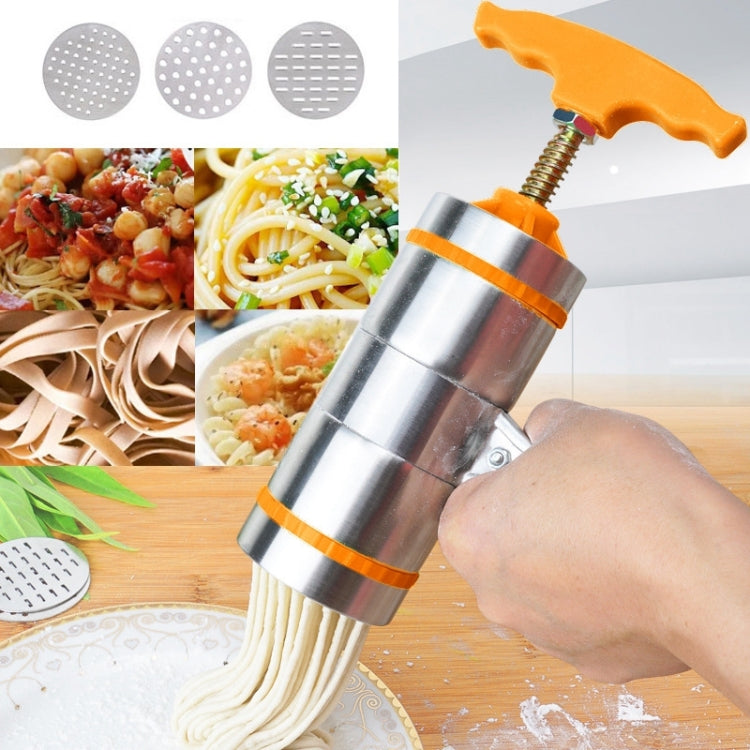3 Molds Household Manually Small Stainless Steel Pressing Style Handhold Noodle Machine