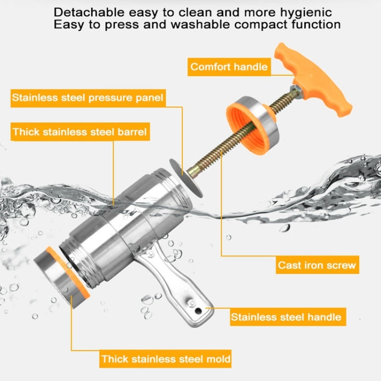 3 Molds Household Manually Small Stainless Steel Pressing Style Handhold Noodle Machine