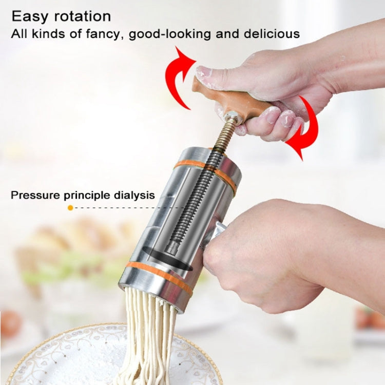 3 Molds Household Manually Small Stainless Steel Pressing Style Handhold Noodle Machine