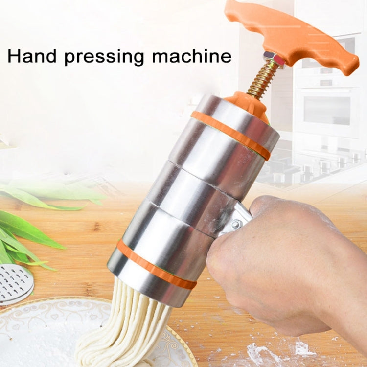 4 Molds Household Manually Small Stainless Steel Pressing Style Handhold Noodle Machine