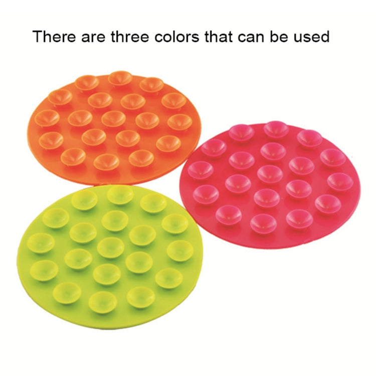 3pcs Baby Double-sided TPR Anti-skid Pad Strong Suction Placemat, Size:10.5*10.5*1.3cm Random Color Delivery