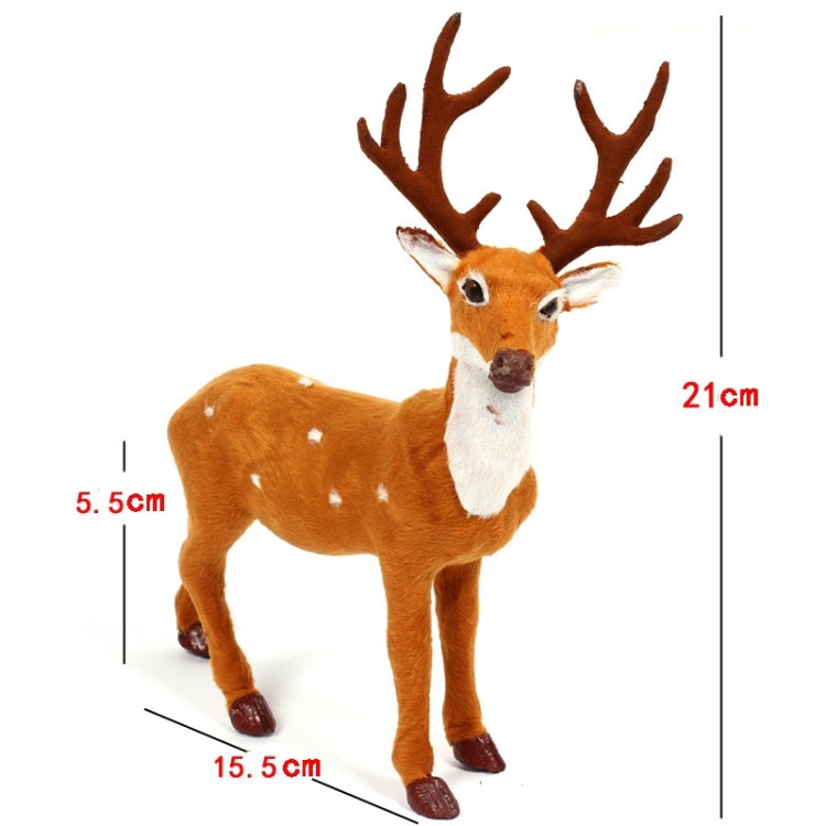 Christmas Simulation Deer Christmas Decoration, Size: 21*15.5*5.5cm