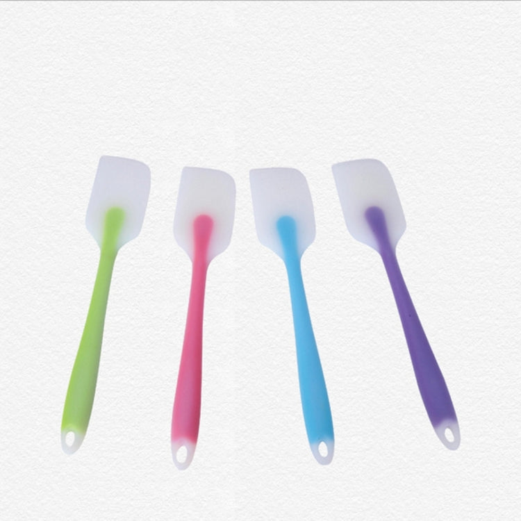 5 PCS Baking Tool Translucent Integrated High Temperature Resistance Cream Silicone Scraper Cake Spatula, Random Color Delivery