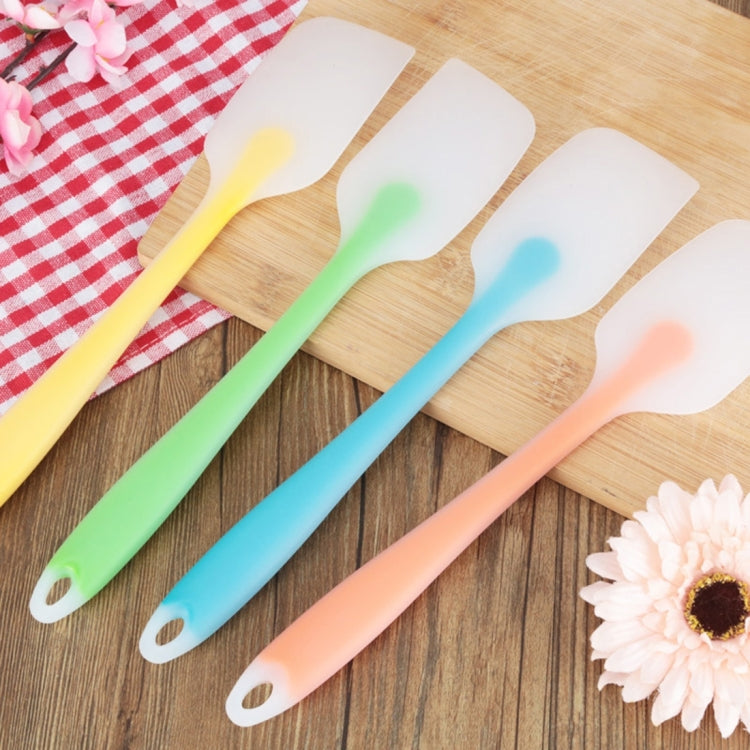 5 PCS Baking Tool Translucent Integrated High Temperature Resistance Cream Silicone Scraper Cake Spatula, Random Color Delivery