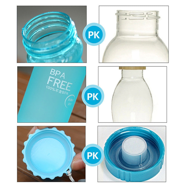 550ml Frost Leak-proof Plastic Portable Soda Bottle Sealed Simple Student Handy Beverage Bottle