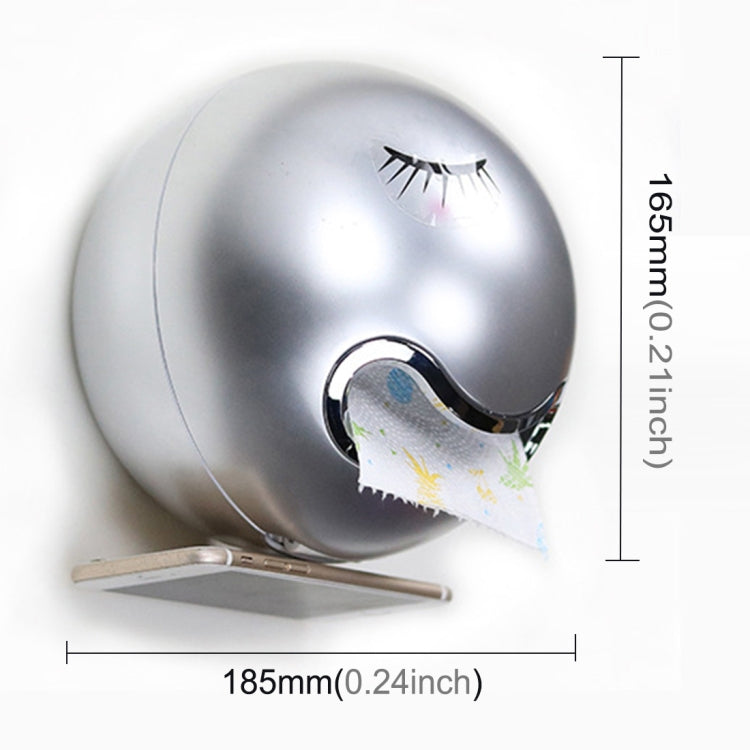 Creative Tryitgo Expressions Pattern Bathroom Waterproof Toilet Paper Tray Tissue Holder, Size: 16.5*18.5cm