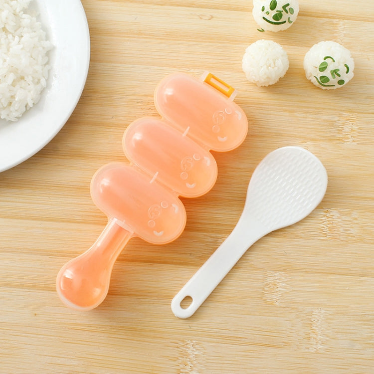 Cute Style Food-grade Sushi Rice Ball Shaker Mold with Spoon for Kids, Random Color Delivery