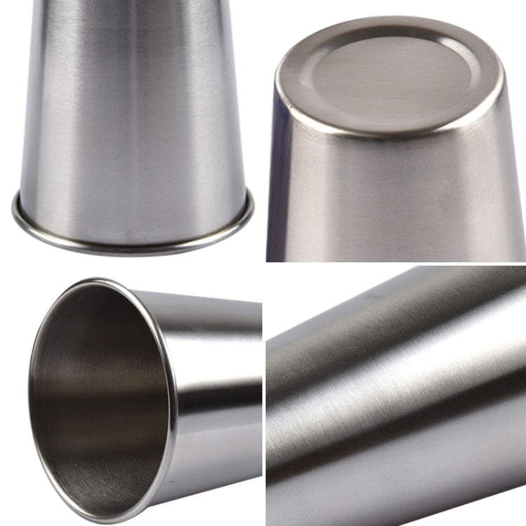 70ml Single Wall Electropolished Stainless Steel Brief Wine Cup(Silver)