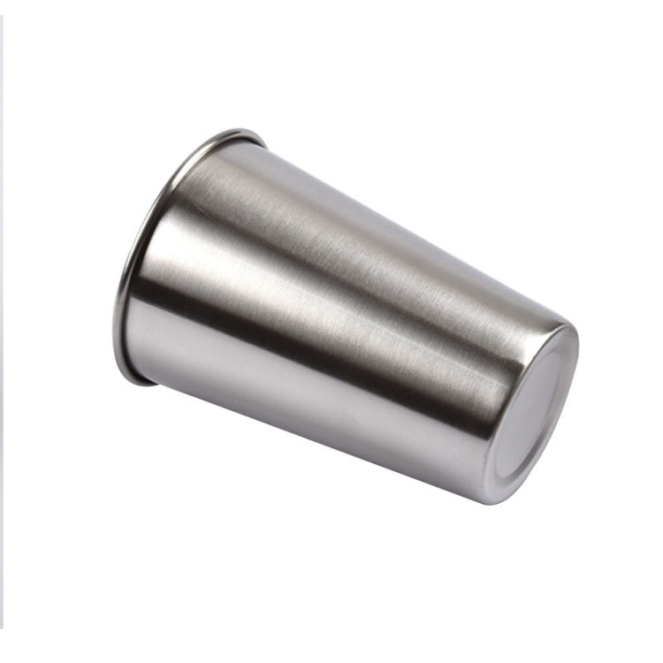 180ml Single Wall Electropolished Stainless Steel Brief Wine Cup(Silver)