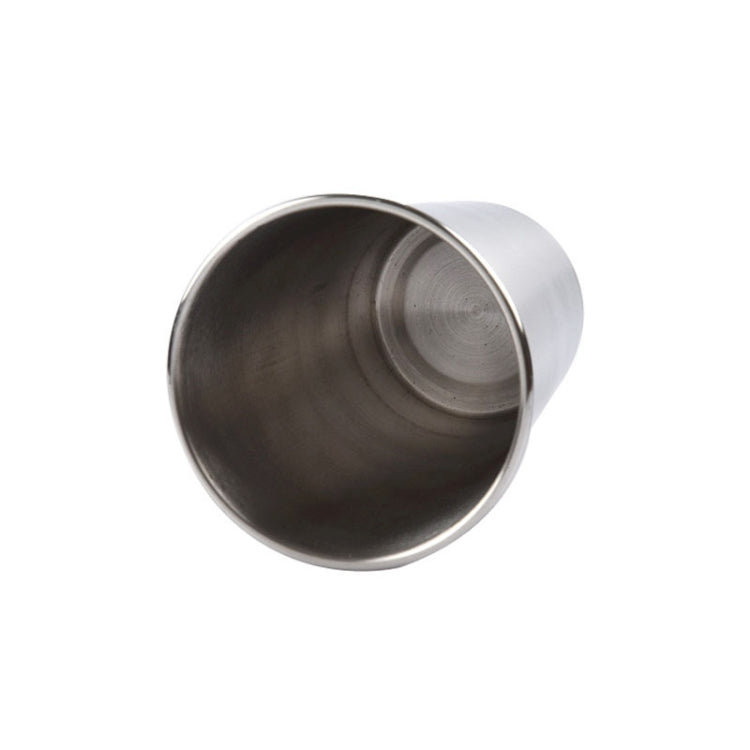 320ml Single Wall Electropolished Stainless Steel Brief Wine Cup(Silver)
