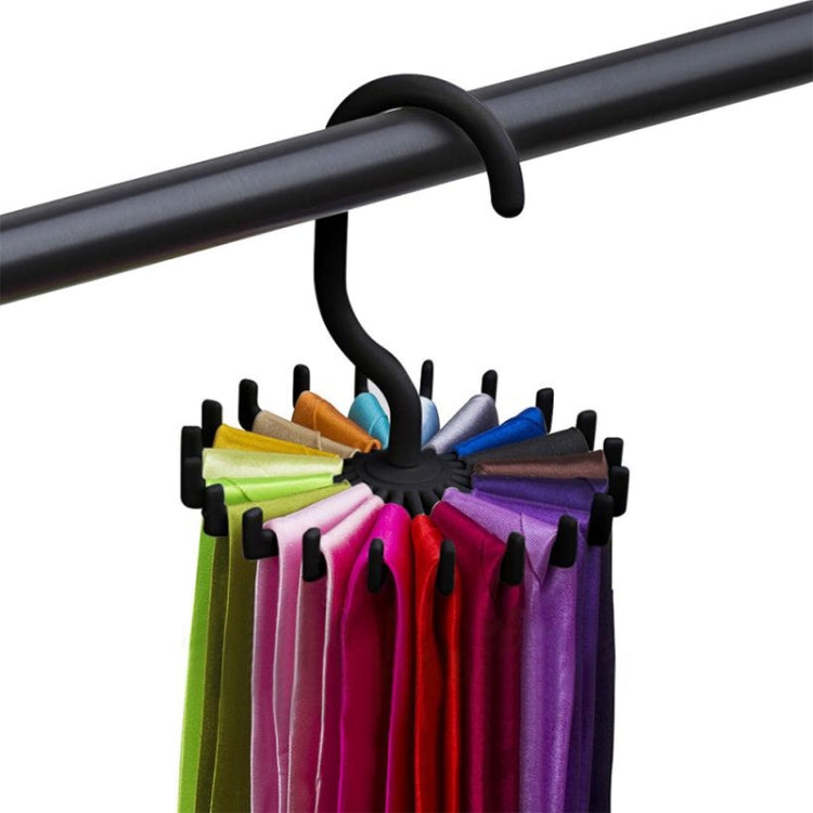 20 Claws 360 Degree Rotatable Tie Rack Belt Scarf Hanger Holder, Size: S