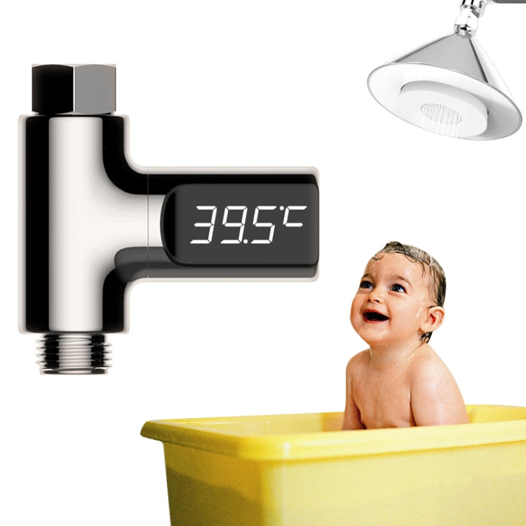 BD-LS-01 Baby Showering 360 Degree Rotatable LED Display Passive Water Thermometer
