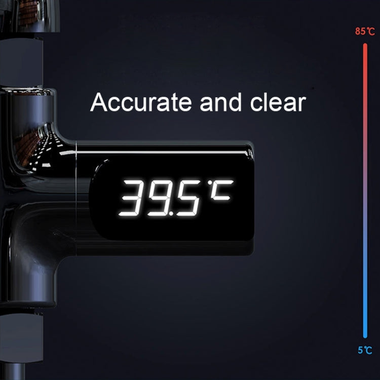 BD-LS-01 Baby Showering 360 Degree Rotatable LED Display Passive Water Thermometer