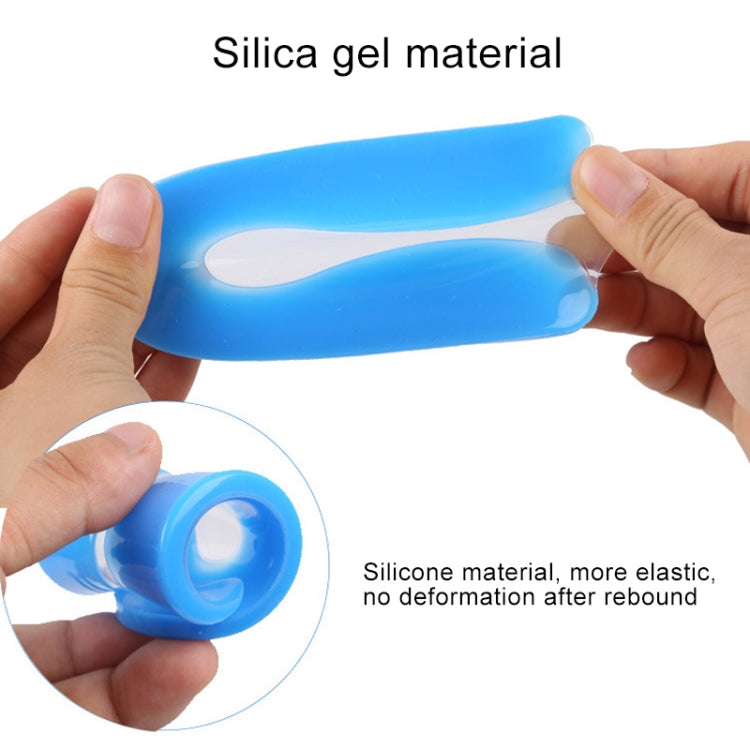 U-shaped Heel Pad Soft and Comfortable Shock Absorption Silicone Pad Insole, Size: S(30-34 Yards)