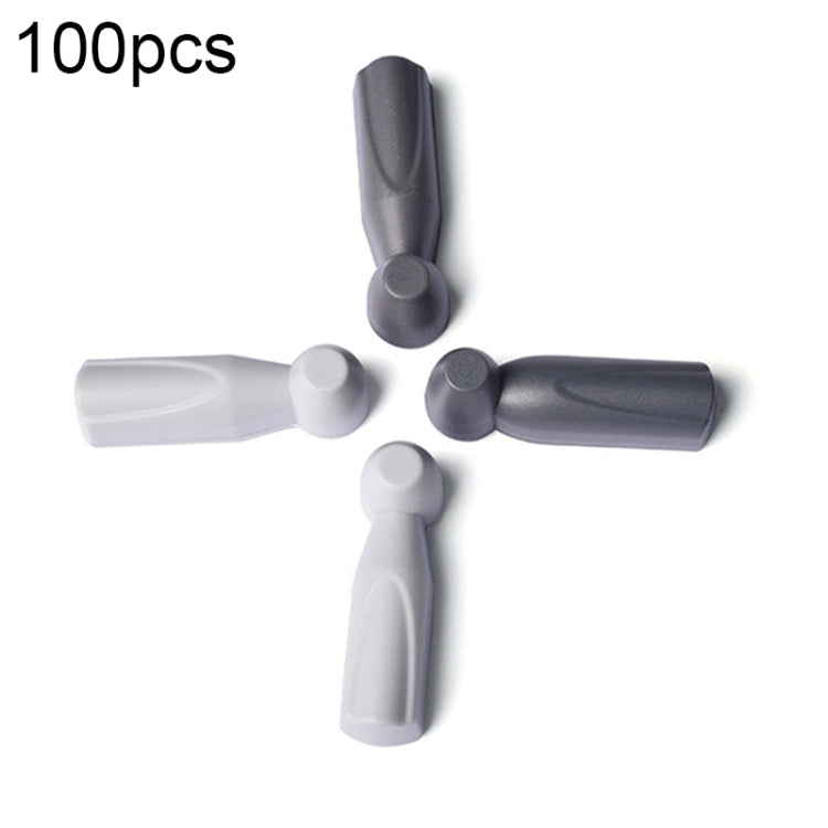 100pcs HTG-005 Small Hammer Anti-theft Magnetic Buckle EAS Anti-theft Sound and Magnetic Button Label for Supermarket Commodities, Random Color Delivery