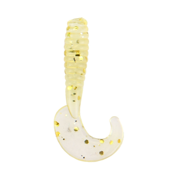 100 PCS Sequins Long Tail Maggots Shape Fishing Lures Artificial Fishing Bait, Length: 3.5cm