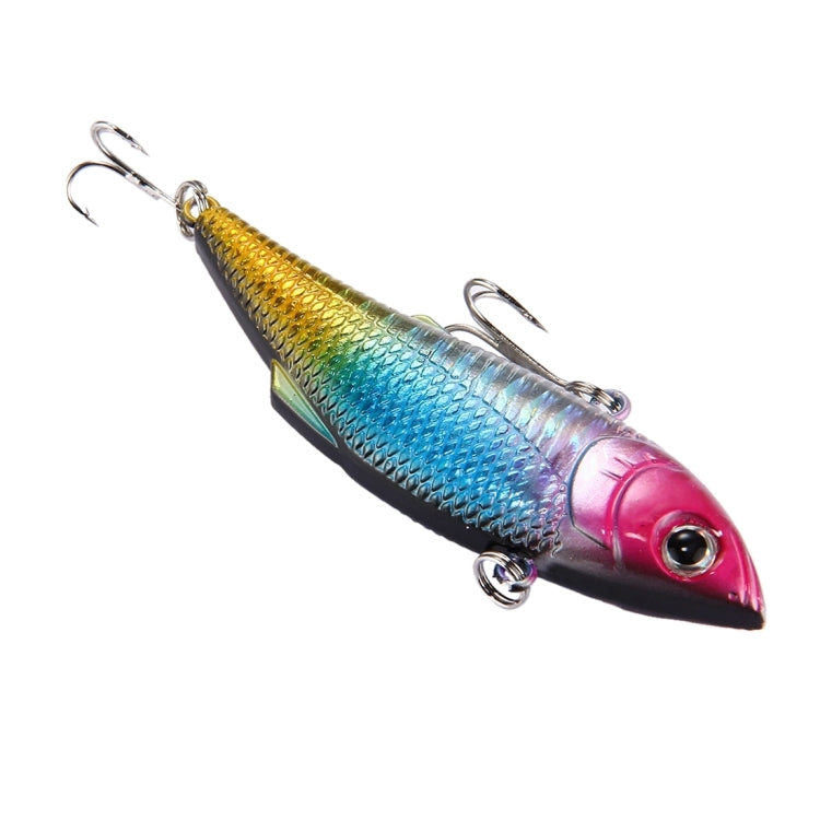 Color Coating Plastic Artificial Fishing Lures Fishing Topwater Floating Popper Lure Hit Water Waves Climb Fishing Bait with Hooks, Length: 7.5 cm