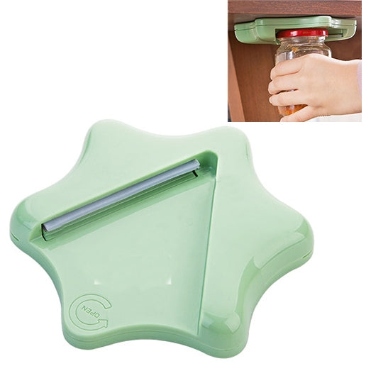 Effortless Bottle Can Opener Under the Kitchen Cabinet Countertop Lid Remover