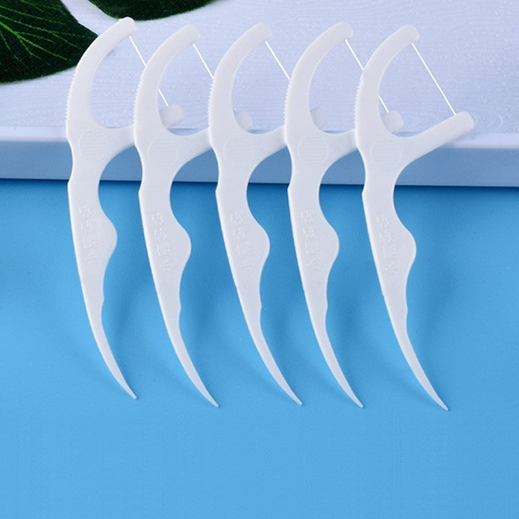 2 Packs Fawnmum Ultra-fine Safety Dental Floss Stick Toothpick Thread Portable Dental Floss Bag