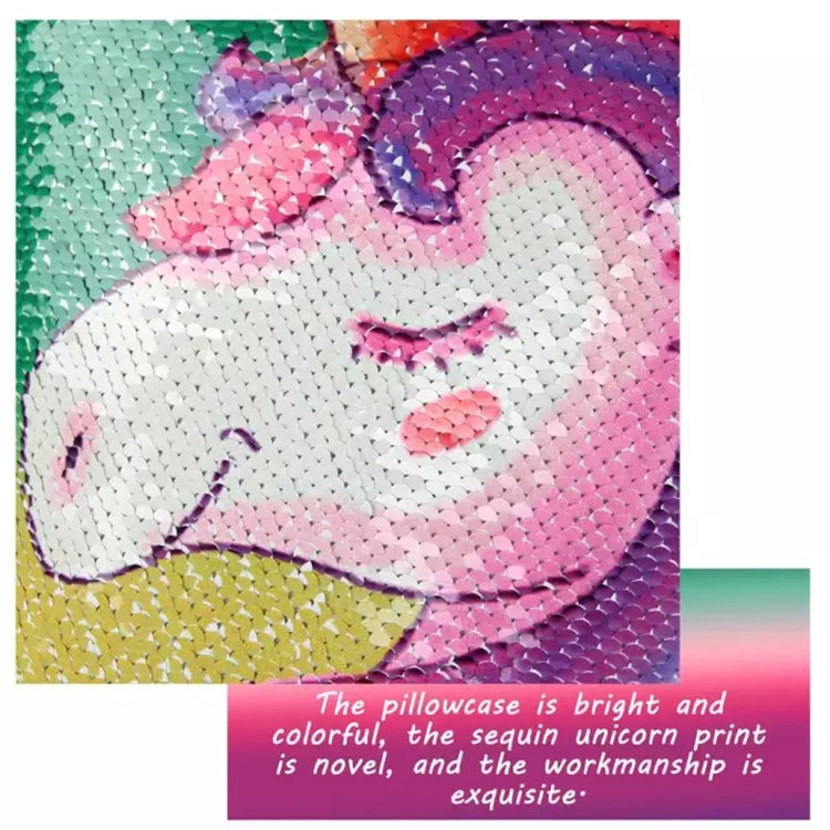 Sequin British Flag Pattern Decorative Cushion Covers Reversible Pillow Cover, Size: 40cm x 40cm