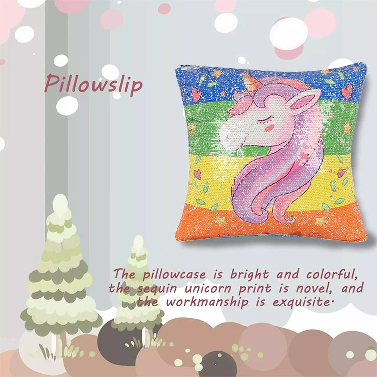 Sequin British Flag Pattern Decorative Cushion Covers Reversible Pillow Cover, Size: 40cm x 40cm