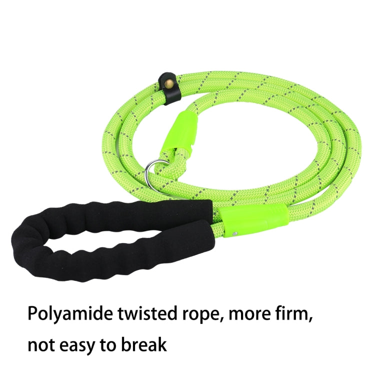 Pet Dog Training Traction Rope Reflective Light Leash with Bold Handle