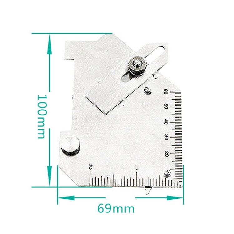 MG-8 Cam-type Stainless Steel Fillet Weld Gauge Multi-function Welding Inspection Ruler