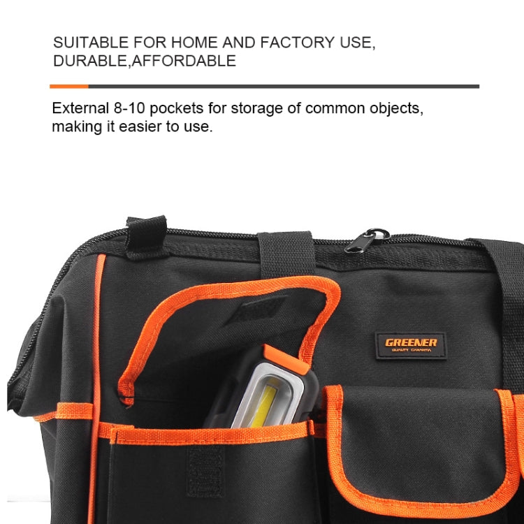 Multi-function Oxford Cloth Electrician Belt Pouch Maintenance Tools Handbag Shoulder Bag Convenient Tool Bag, Size : 19 inch