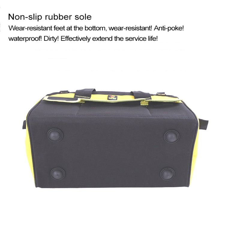 Multi-function Oxford Cloth Electrician Belt Pouch Maintenance Tools Handbag Shoulder Bag Convenient Hardware Tool Bag, Size : 19 inch