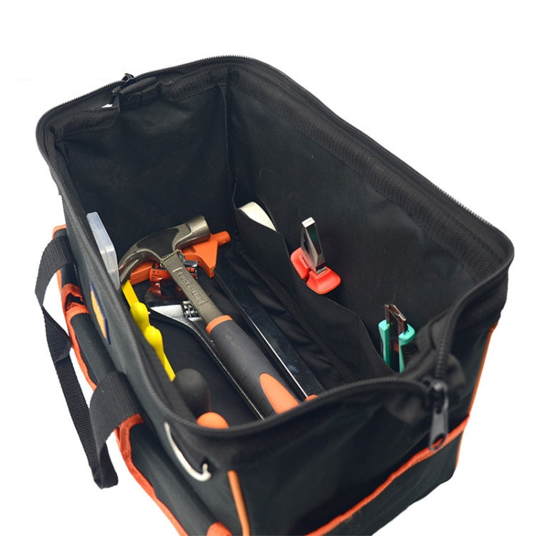 EZRE Multi-function Oxford Cloth Electrician Belt Pouch Maintenance Tools Handbag Shoulder Bag Convenient Tool Bag, Size : 17 inch