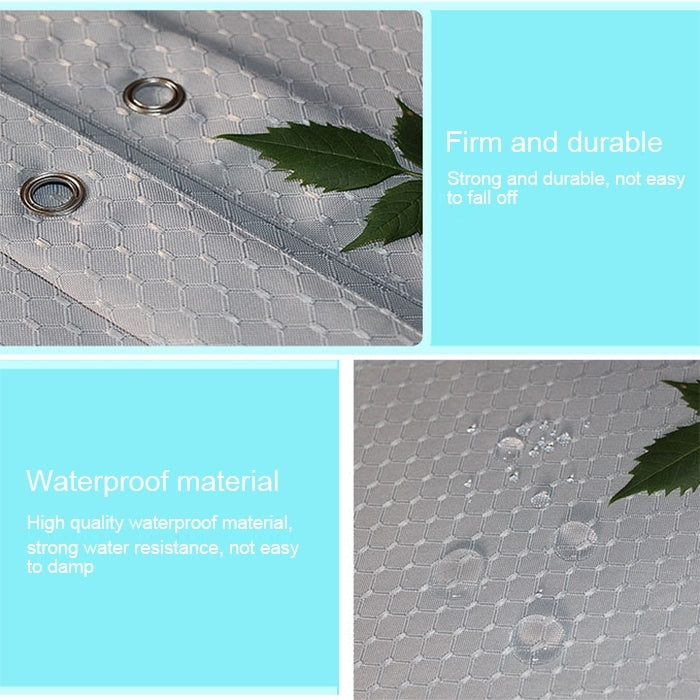 Thickening Waterproof And Mildew Curtain Honeycomb Texture Polyester Cloth Shower Curtain Bathroom Curtains,Size:120*200cm