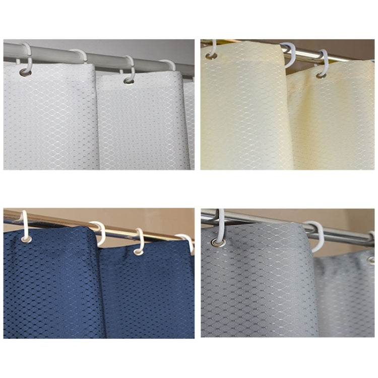 Thickening Waterproof And Mildew Curtain Honeycomb Texture Polyester Cloth Shower Curtain Bathroom Curtains,Size:150*200cm