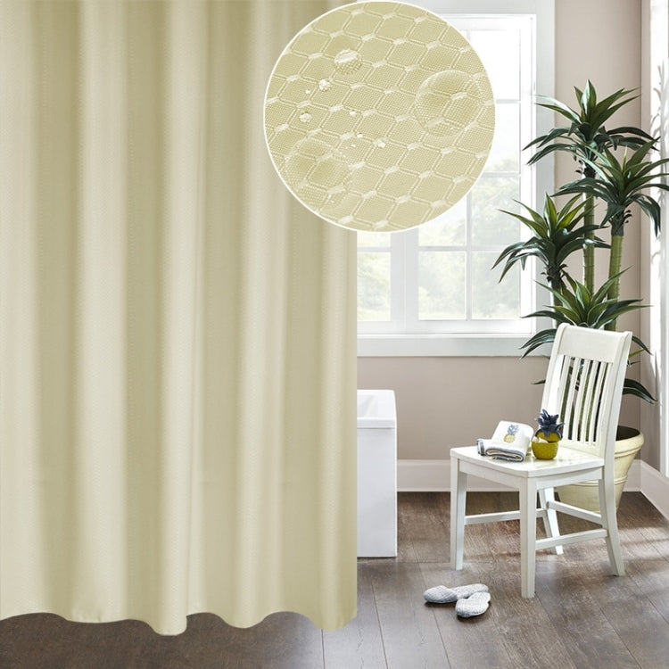 Thickening Waterproof And Mildew Curtain Honeycomb Texture Polyester Cloth Shower Curtain Bathroom Curtains,Size:180*200cm
