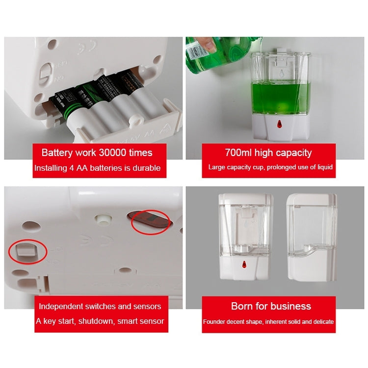 700ml Automatic Liquid Soap Dispenser