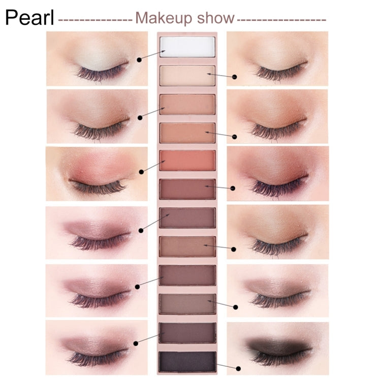 5673 Cosmetic 12 Colors Matte Earth Color Naked Eye Shadow Makeup Palette with Brush Set