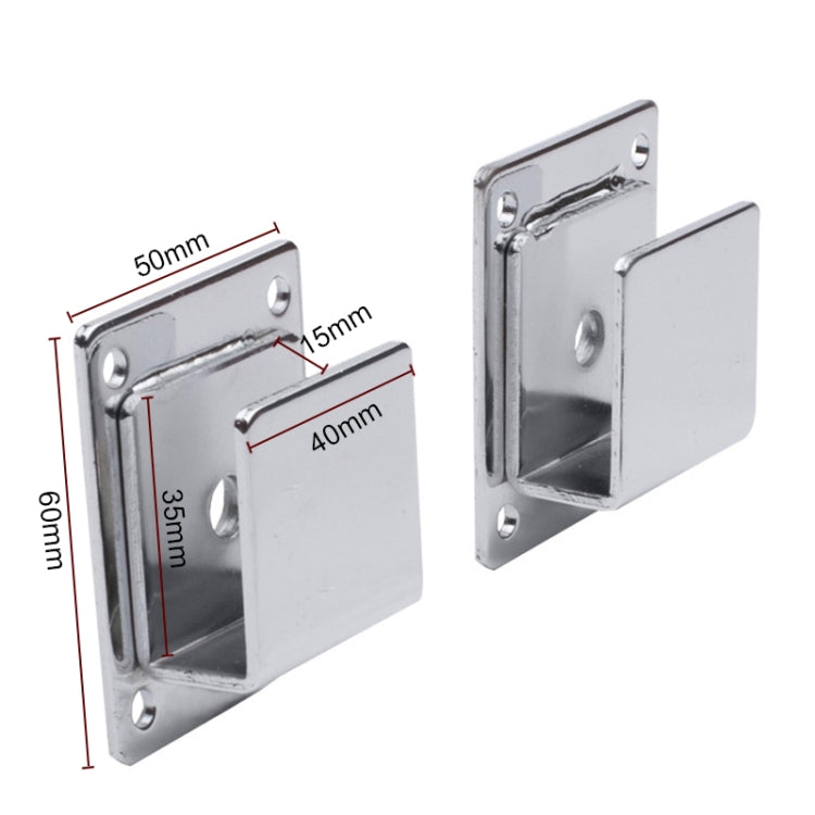 2 PCS Wall Bracket Square Tube Hook for Clothing Store Supermarket Displaying