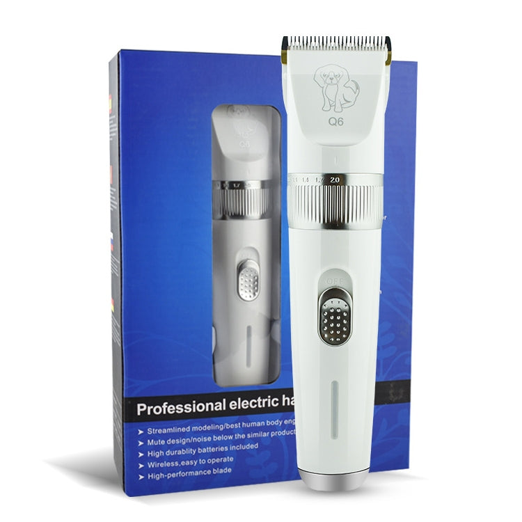 Q6 USB Charging Electric Pet Shaver with Four Combs