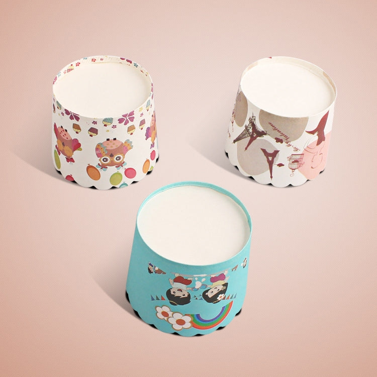 24pcs / Pack Round Lamination Cake Cup Muffin Cases Chocolate Cupcake Liner Baking Cup, Size: 7 x 6  x 5.5cm, Random Color Delivery