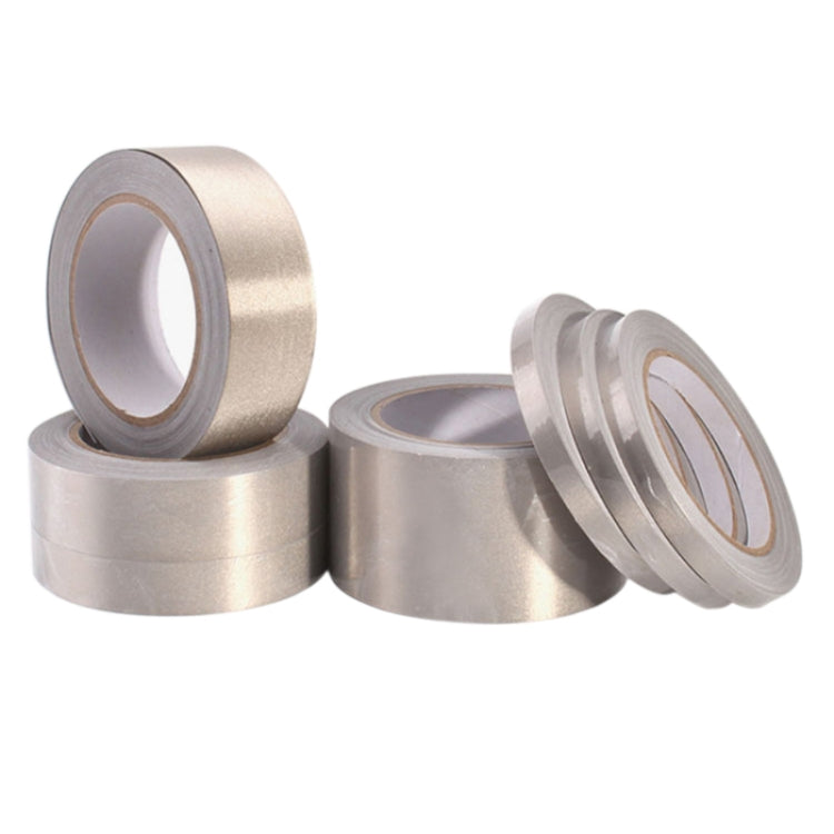 Plain Weave Double-sided Conductive Cloth Adhesive Cloth Single Sided Adhesive EMI Shielding Button Repairs, Size: 20m x 2cm