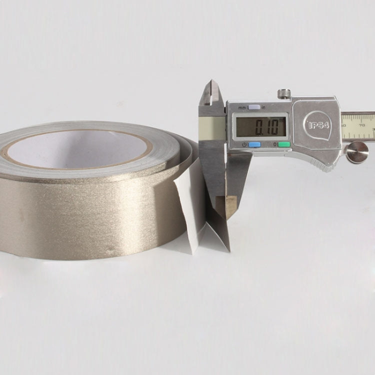 Plain Weave Double-sided Conductive Cloth Adhesive Cloth Single Sided Adhesive EMI Shielding Button Repairs, Size: 20m x 2.5cm