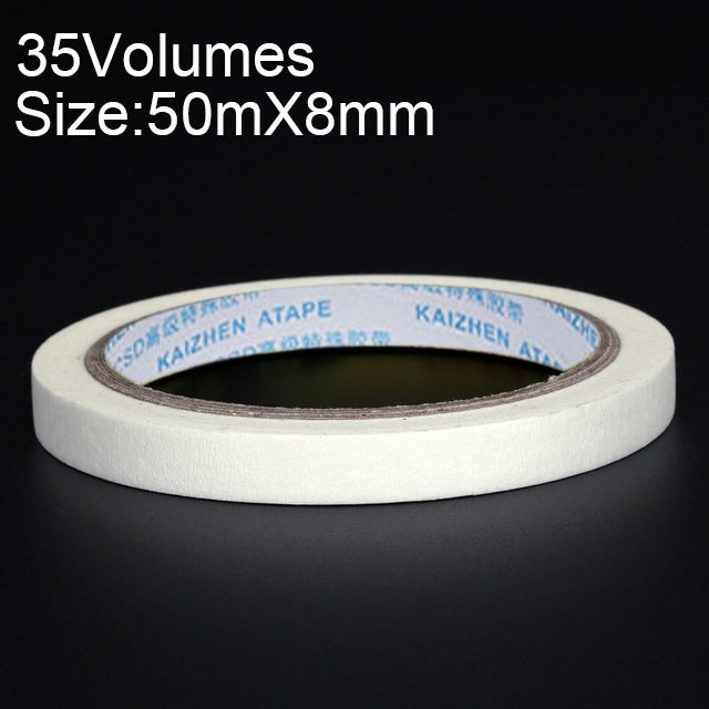 35 Volumes High Adhesion Decoration Spraying Masking office Writing Beautiful Paper Tape, Size: 50m x 8mm