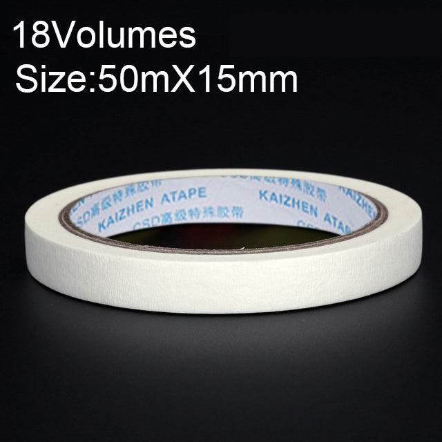 18 Volumes High Adhesion Decoration Spraying Masking office Writing Beautiful Paper Tape, Size: 50m x 15mm