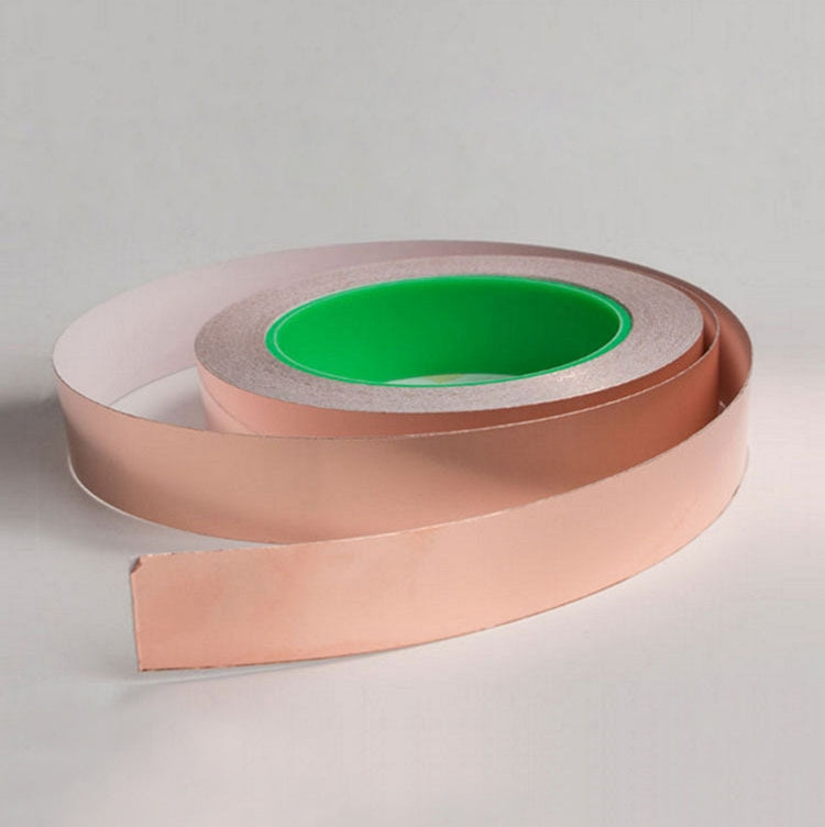 Pure Copper Double-sided Conductive Copper Foil Tape Signal Masking Tape, Size: 20m x 20mm
