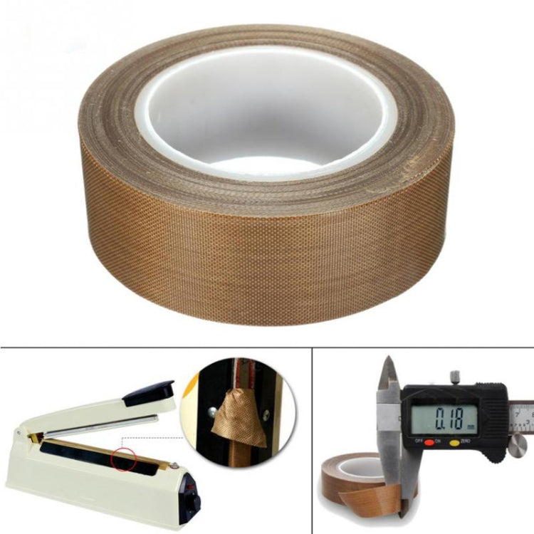 Teflon High Temperature Resistant Cloth Tape Sealing Machine Heat Insulation Tape, Size: 10m x 25mm