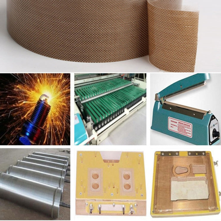 Teflon High Temperature Resistant Cloth Tape Sealing Machine Heat Insulation Tape, Size: 10m x 30mm