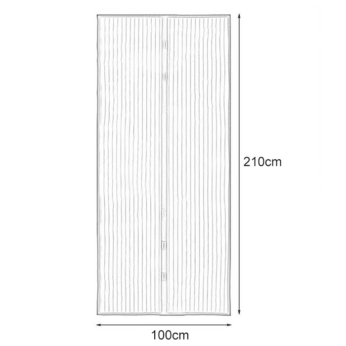 Magnetic Door Curtain Mosquito-proof Screen Door Curtain, Size:210x100cm