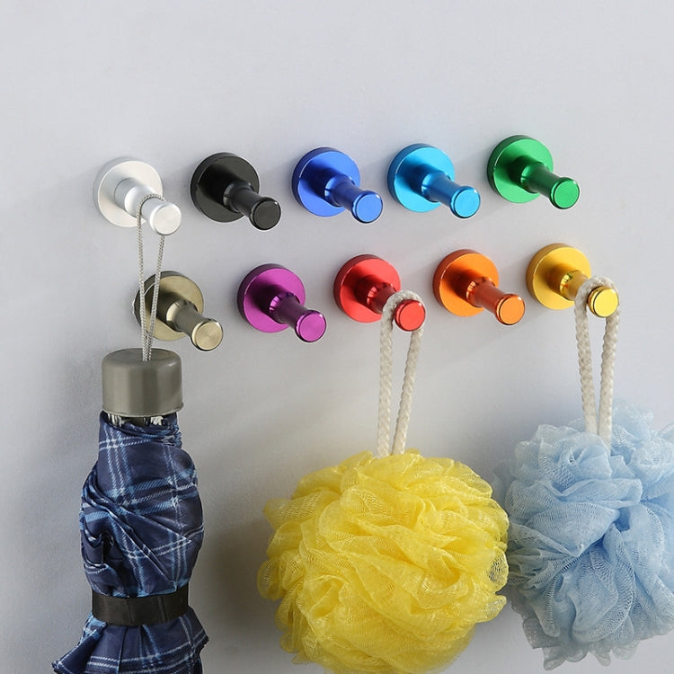 Color Personality Space Aluminum Round Hook Single Hook Kitchen Color Clothes Hook No Rust
