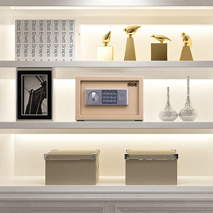 Deli Home Office Hotel Mini Electronic Security Lock Box Wall Cabinet Safety Box